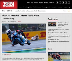 BikeSportNews.com Charlie Nesbitt Moto3 JWC May 2017