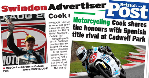 Swindon Advertiser and Bristol Post Max Cook Cadwell Park 2017