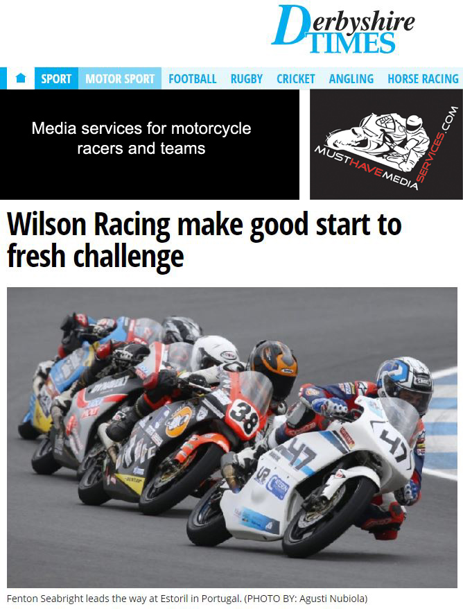 20190409 Wilson Racing Derbyshire Times
