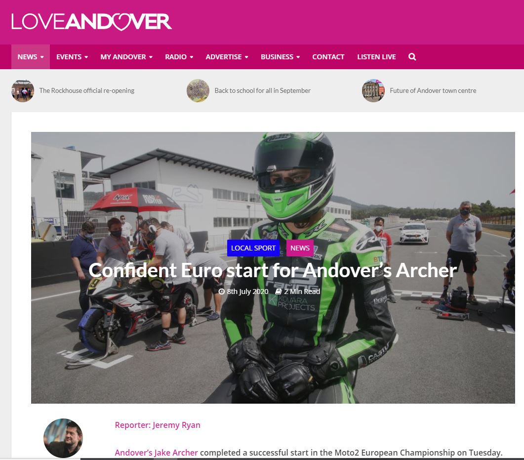 Moto2 European Championship Love Andover